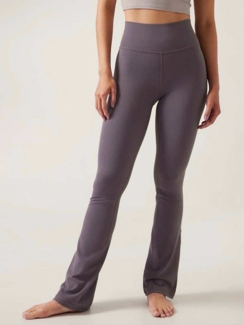Athleta Transcend Slim Pants Womens S Petite Dusty Violet Yoga 31” Inseam